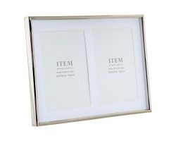 Κορνίζα DKD Home Decor S3016083 Κρυστάλλινο Ασημί Μέταλλο (27 x 2 x 20 cm) (10 x 15 cm)