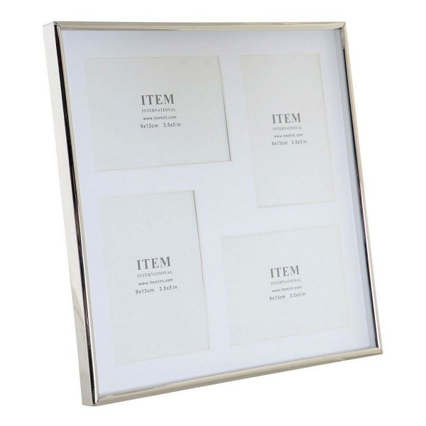 Κορνίζα DKD Home Decor Κρυστάλλινο Ασημί Μέταλλο Παραδοσιακά (29 x 2 x 29 cm)