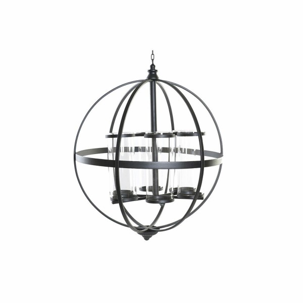 Κηροπήγιο DKD Home Decor Μαύρο Μέταλλο Κρυστάλλινο (60 x 60 x 73 cm)