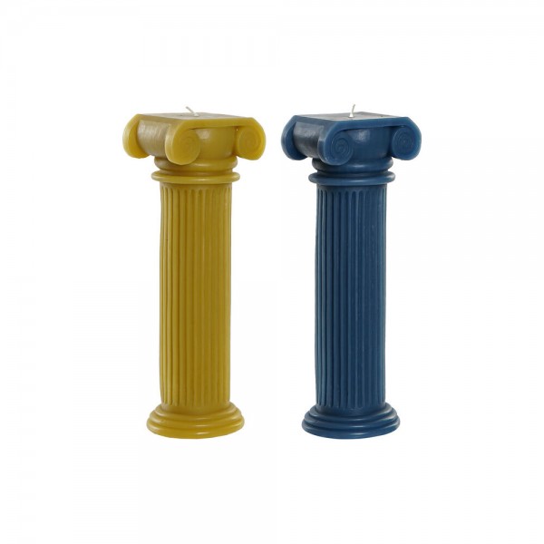 Κερί DKD Home Decor Πυλώνας Σύγχρονη (2 pcs) (9.5 x 8.2 x 25.5 cm)
