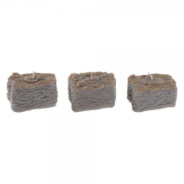 Κερί DKD Home Decor Μεσογείακός (3 pcs) (8 x 7.4 x 4.6 cm)
