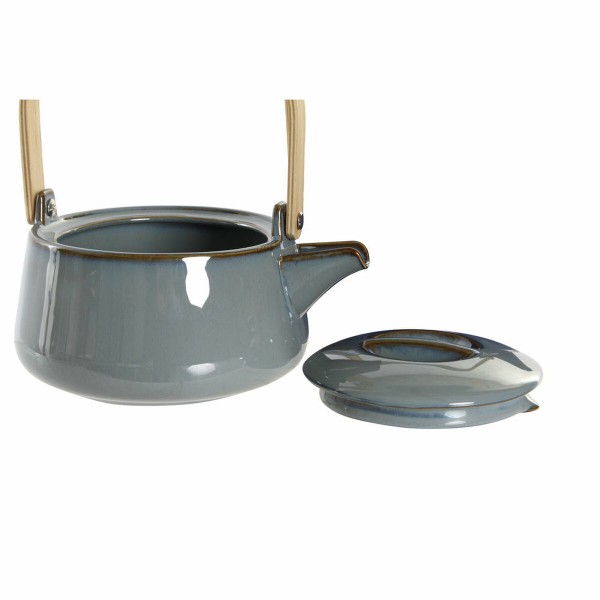 Τσαγιέρα DKD Home Decor 21 x 17 x 10 cm Πορσελάνη Γκρι 1 L