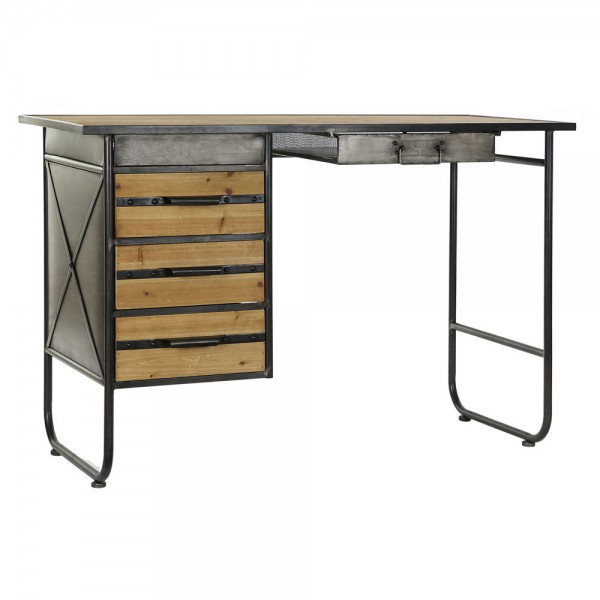 Γραφείο DKD Home Decor Μαύρο Μέταλλο Ξύλο MDF (120 x 50 x 80 cm)
