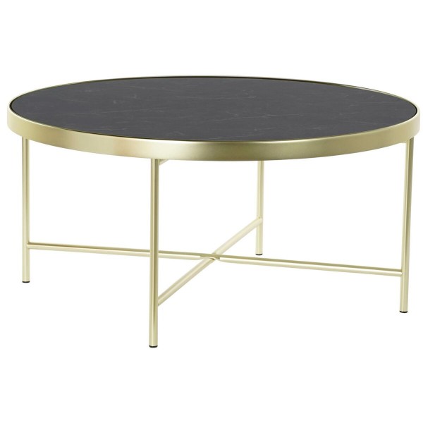 Βοηθητικό Τραπέζι DKD Home Decor Κρυστάλλινο Χάλυβας (82 x 82 x 40 cm)