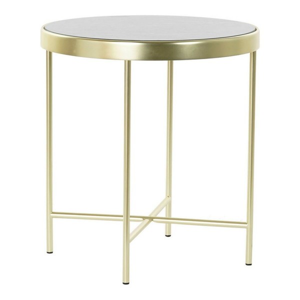 Βοηθητικό Τραπέζι DKD Home Decor Κρυστάλλινο Χάλυβας (42 x 42 x 46 cm)