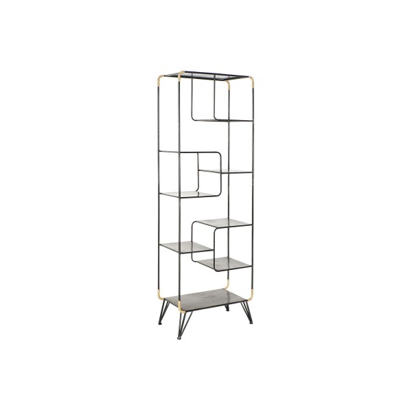 Ράφια DKD Home Decor Μαύρο Μέταλλο (48 x 26,5 x 146 cm)