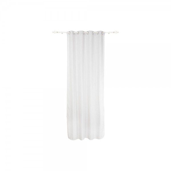 Κουρτίνα DKD Home Decor Λευκό πολυεστέρας (140 x 140 x 270 cm)