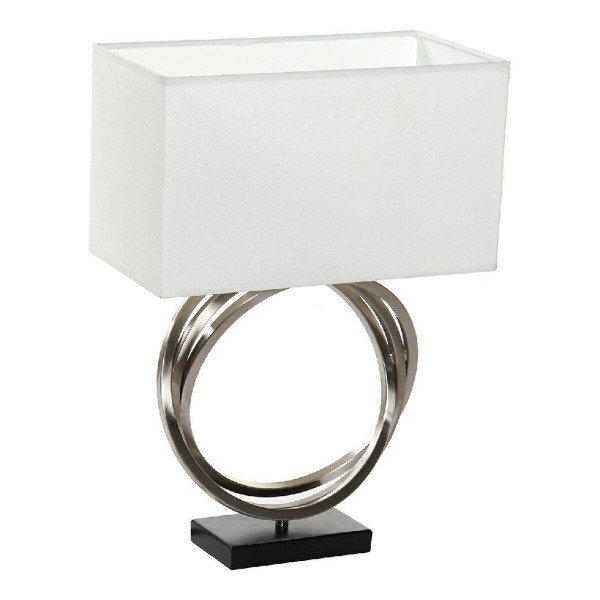 Επιτραπέζιο Φωτιστικό DKD Home Decor Λευκό Ασημί πολυεστέρας Μέταλλο (38 x 20 x 54 cm)