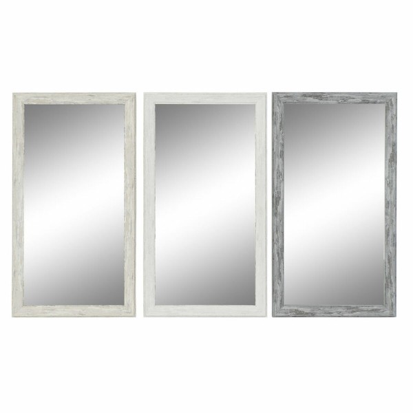 Τοίχο καθρέφτη DKD Home Decor (3 pcs) (36 x 2 x 66 cm)