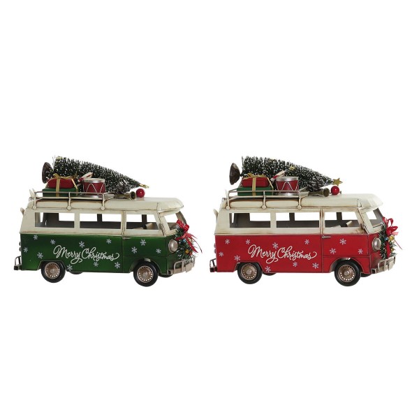 Διακοσμητική Φιγούρα DKD Home Decor Βαν Μέταλλο (36 x 17 x 26 cm) (x2)