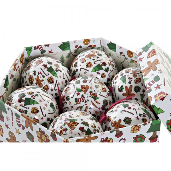 Χριστουγεννιάτικες μπάλες DKD Home Decor PVC (7 pcs) (7.5 x 7.5 x 12 cm) (25 x 21.5 x 15.6 cm)