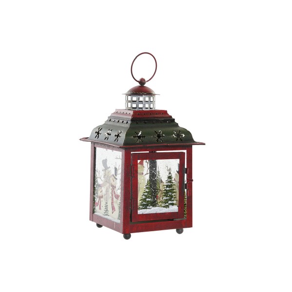 Lanterne DKD Home Decor Κρυστάλλινο Μέταλλο Χιονάνθρωπος (17 x 17 x 27 cm)