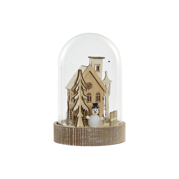 Χριστουγεννιάτικο Στολίδι DKD Home Decor Σπίτι Κρυστάλλινο Ξύλο (12,5 x 12,5 x 20 cm)