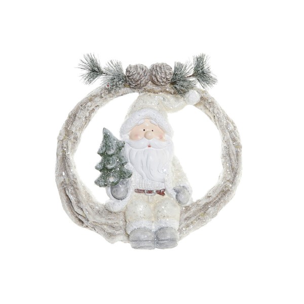 Χριστουγεννιάτικο Στολίδι DKD Home Decor Ανανάς Ρητίνη Άη Βασίλης (39 x 14 x 37 cm)