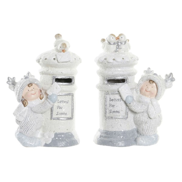 Χριστουγεννιάτικο Στολίδι DKD Home Decor Ρητίνη (26 x 16 x 39 cm) (x2)