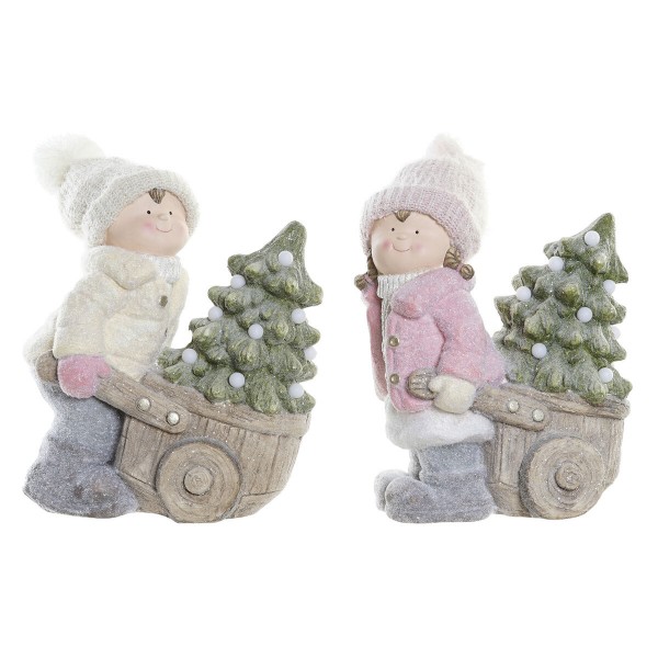 Χριστουγεννιάτικο Στολίδι DKD Home Decor Ρητίνη (35 x 22 x 42 cm) (x2)