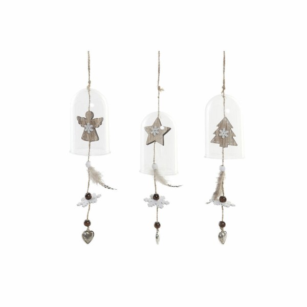 Χριστουγεννιάτικο Στολίδι DKD Home Decor Ξύλο Πλαστική ύλη (3 pcs) (5 x 5 x 33.5 cm)