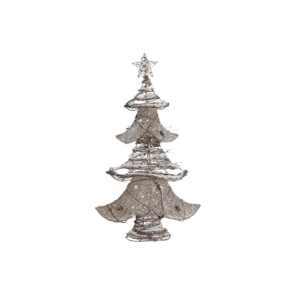 Χριστουγεννιάτικο δέντρο DKD Home Decor Καφέ Λευκό ρατάν (34 x 10 x 56 cm)