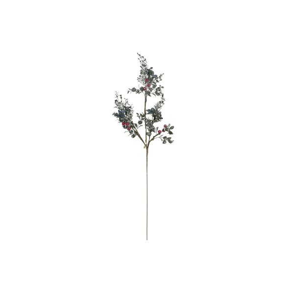 Κλαδί DKD Home Decor Χριστουγεννιάτικο στεφάνι Κόκκινο Μέταλλο Πράσινο PVC (16 x 6 x 73 cm)