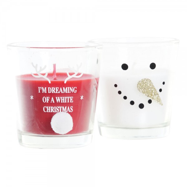 Κερί DKD Home Decor Χριστουγεννιάτικο στεφάνι (x2)