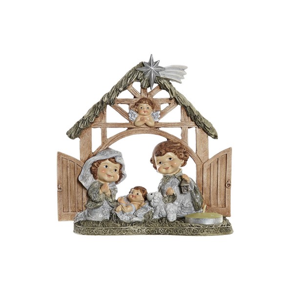 Χριστουγεννιάτικο Βηθλεέμ DKD Home Decor Ρητίνη Πολύχρωμο (19 x 8 x 18 cm)