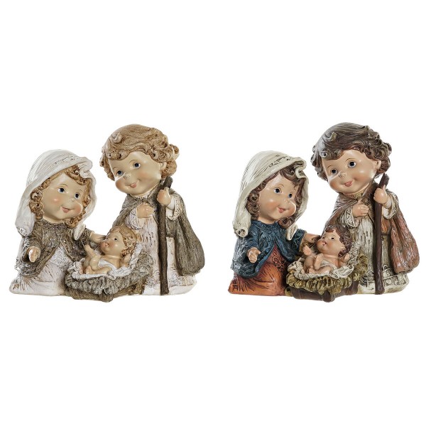 Χριστουγεννιάτικο Βηθλεέμ DKD Home Decor Ρητίνη Πολύχρωμο (20 x 13 x 17 cm) (x2)