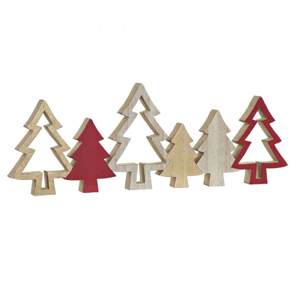 Χριστουγεννιάτικο Στολίδι DKD Home Decor Ξύλο (40 x 1.8 x 14 cm)