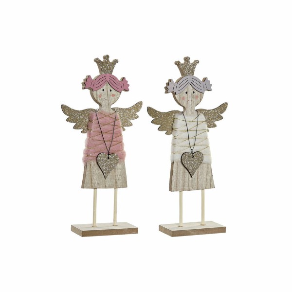 Χριστουγεννιάτικο Στολίδι DKD Home Decor Ξύλο (2 pcs) (13 x 4.5 x 26.5 cm)