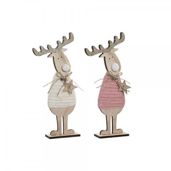 Χριστουγεννιάτικο Στολίδι DKD Home Decor Ξύλο (14 x 5 x 33 cm) (2 pcs)