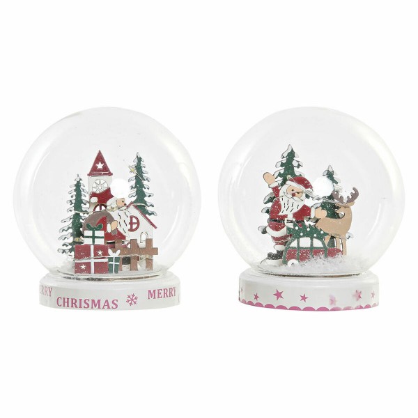 Χριστουγεννιάτικη μπάλα DKD Home Decor Κρυστάλλινο (2 pcs) (11 x 11 x 13 cm)