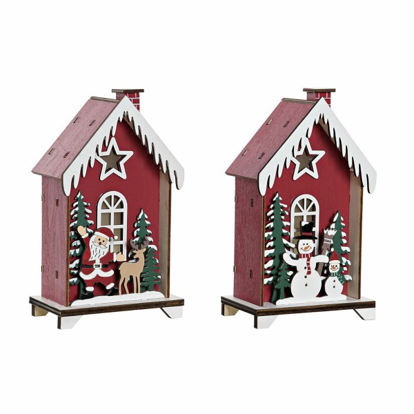 Χριστουγεννιάτικο Στολίδι DKD Home Decor Ξύλο (2 pcs) (9.5 x 5.5 x 16 cm)