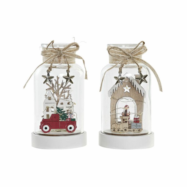 Χριστουγεννιάτικο Στολίδι DKD Home Decor Κρυστάλλινο Γραβάτα (2 pcs) (9 x 9 x 16.5 cm)