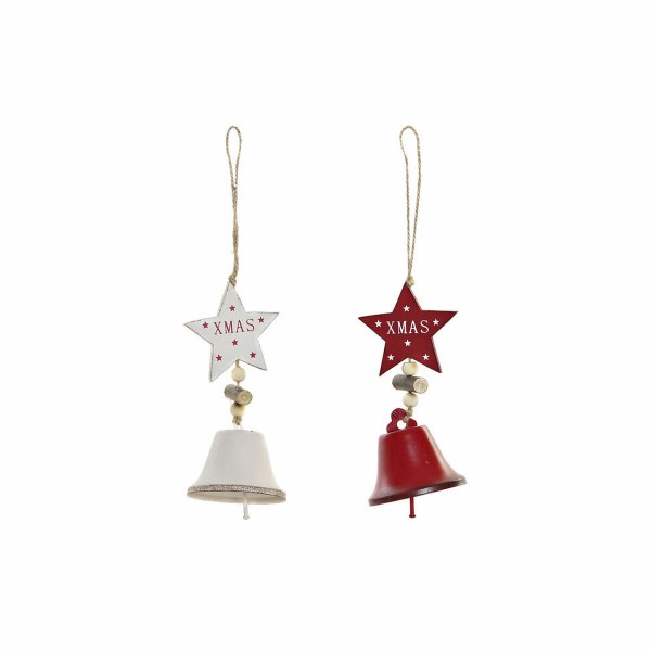 Χριστουγεννιάτικο Στολίδι DKD Home Decor Μέταλλο Σχοινί (6 x 6 x 14 cm) (2 pcs)