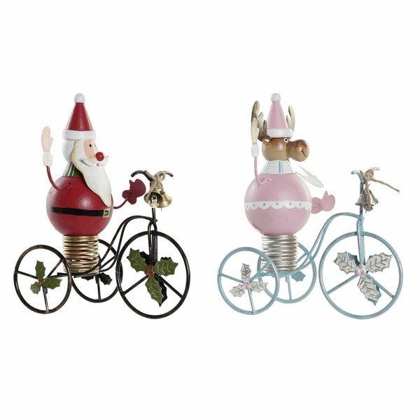 Χριστουγεννιάτικο Στολίδι DKD Home Decor Μέταλλο (2 pcs) (15 x 9 x 19 cm)