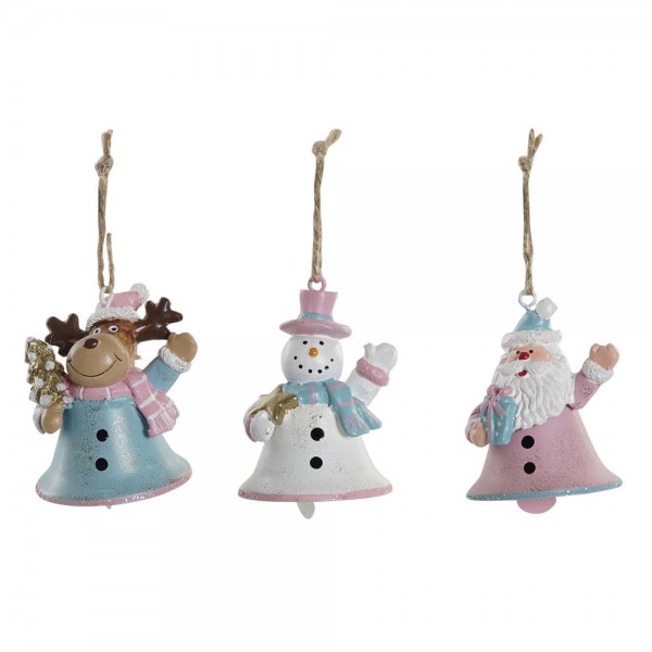 Χριστουγεννιάτικα Στολίδια DKD Home Decor Ξύλο Άη Βασίλης (17 x 11.5 x 32 cm) (3 pcs)