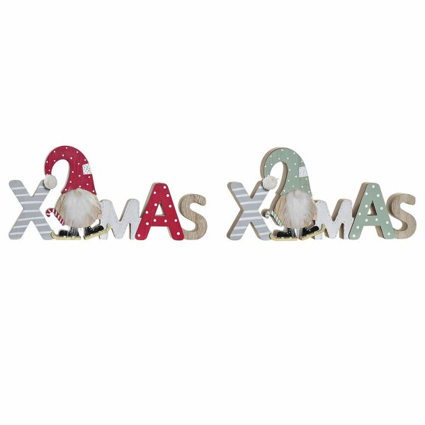 Χριστουγεννιάτικο Στολίδι DKD Home Decor Ξύλο MDF (30 x 2 x 14 cm) (2 pcs)
