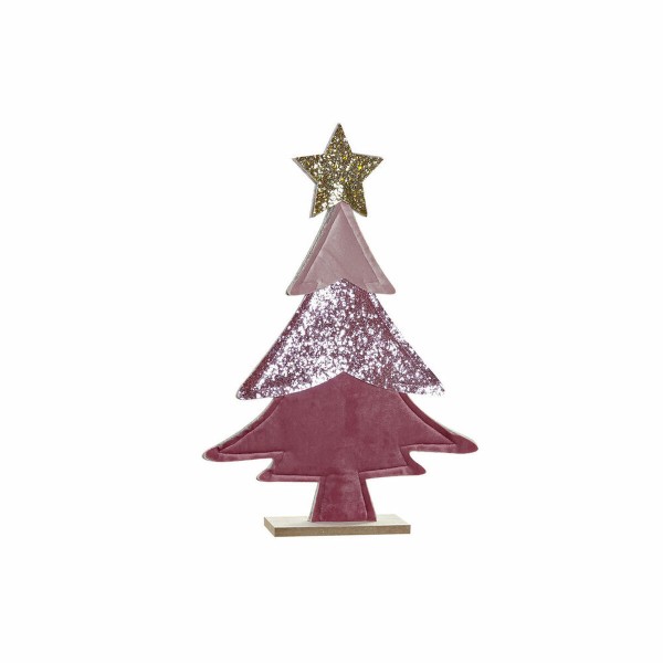 Χριστουγεννιάτικο Στολίδι DKD Home Decor πολυεστέρας Γκλίτερ Ξύλο MDF (24 x 5 x 35 cm)