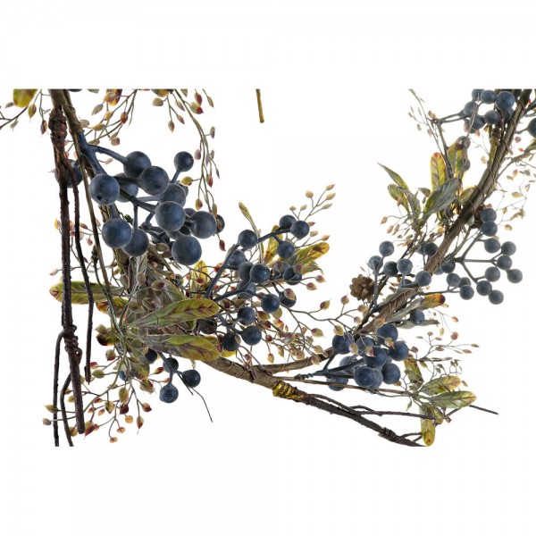 Στεφάνι DKD Home Decor Μπλε Χριστουγεννιάτικο στεφάνι Φυσικό (15 x 15 x 136 cm)