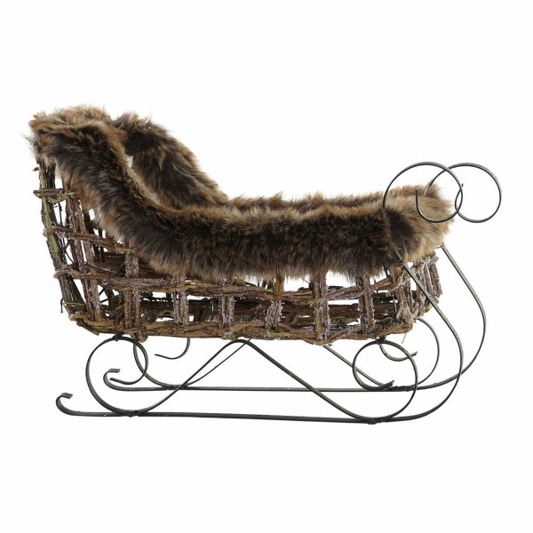 Έλκηθρο DKD Home Decor Μέταλλο λυγαριά (40 x 19 x 27 cm)