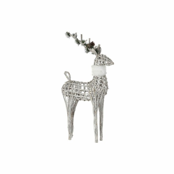 Χριστουγεννιάτικο Στολίδι DKD Home Decor Τάρανδος λυγαριά (53 x 19 x 90 cm)