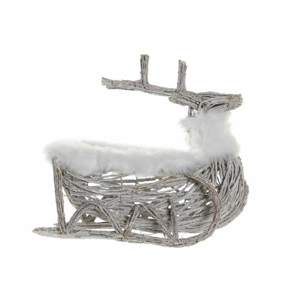 Χριστουγεννιάτικο Στολίδι DKD Home Decor Τάρανδος λυγαριά Ανανάδες (40 x 18 x 34 cm)