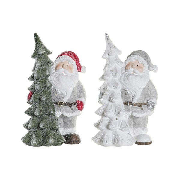 Χριστουγεννιάτικο Στολίδι DKD Home Decor Ρητίνη Άη Βασίλης (2 pcs) (25.5 x 20 x 44.5 cm)