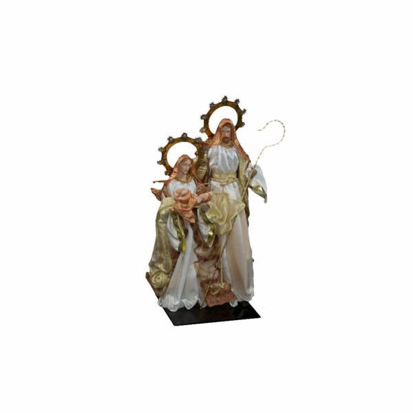 Χριστουγεννιάτικο Στολίδι DKD Home Decor Λευκό Χρυσό (27 x 27 x 50 cm)