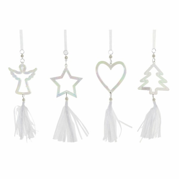 Χριστουγεννιάτικο Στολίδι DKD Home Decor Ακρυλικό Πολυανθρακικό (4 pcs) (9 x 0.5 x 32 cm)