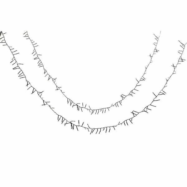 Γιρλάντα Φωτισμού LED DKD Home Decor Λευκό Κίτρινο PVC (5 x 1 x 600 cm) (2 pcs)