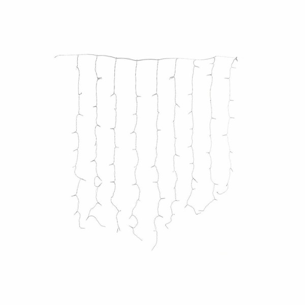 Κουρτίνα με Φώτα LED DKD Home Decor Κίτρινο PVC (100 x 1 x 100 cm)