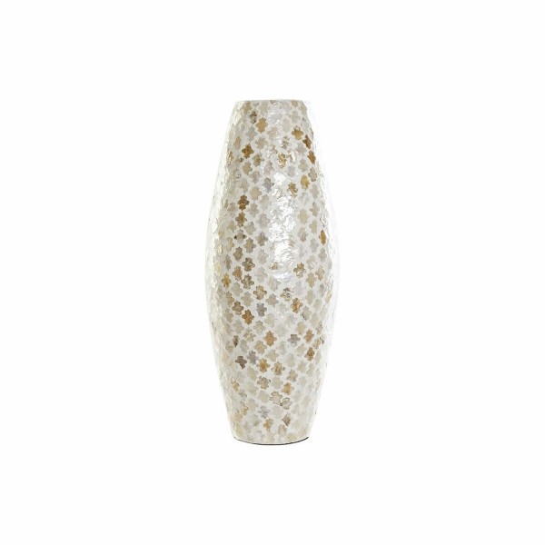 Βάζο DKD Home Decor Καφέ Κρεμ Διακοσμητική κανάτα Από φίλντισι Άραβας (21 x 21 x 50 cm)