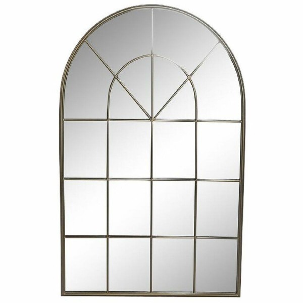 Τοίχο καθρέφτη DKD Home Decor Καθρέφτης Χρυσό Μέταλλο Παράθυρα (82,5 x 3 x 130,5 cm)