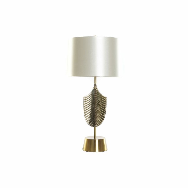 Επιτραπέζιο Φωτιστικό DKD Home Decor Λευκό πολυεστέρας Μέταλλο Κρυστάλλινο 220 V Χρυσό Φύλλο 50 W (38 x 38 x 78 cm)