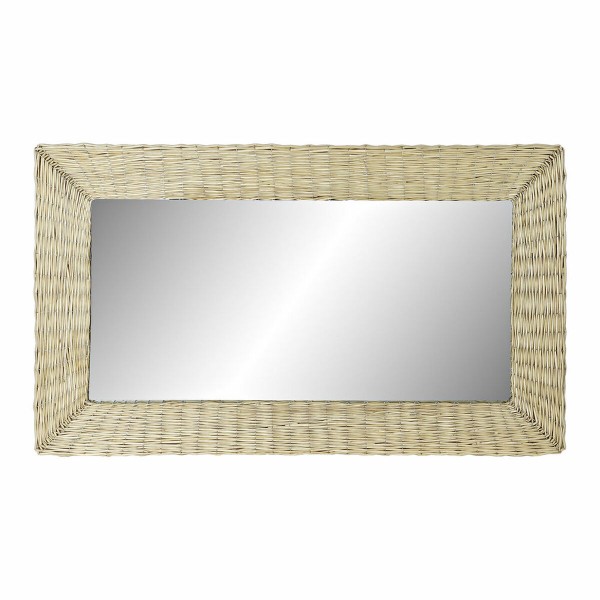 Τοίχο καθρέφτη DKD Home Decor λυγαριά (147 x 4 x 87 cm)